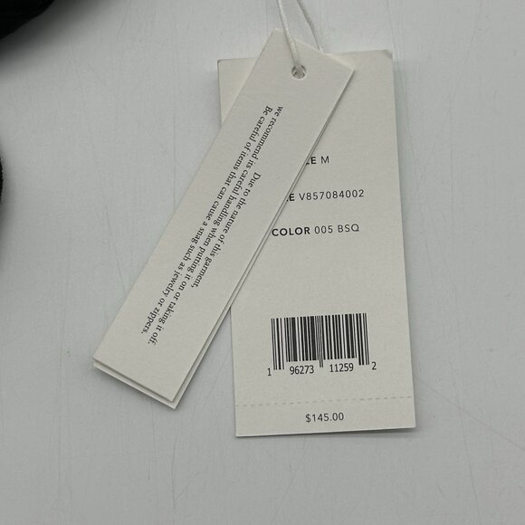 Vince Size Medium Black Knit Double Chalk Stripe Drawstring Lounge Shorts NWT - Picture 8 of 9